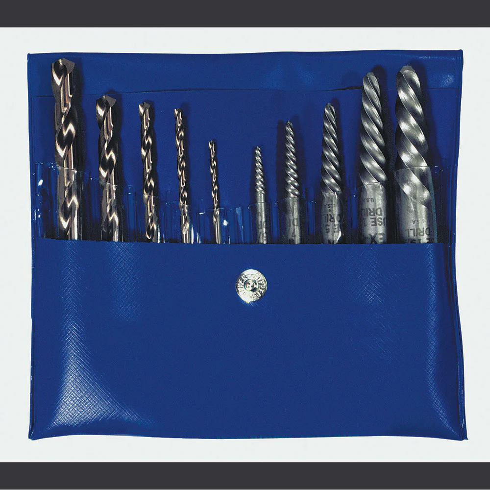 Irwin 11117 10-pc Spiral Extractor & Drill Bit Combo Pack - Moutools