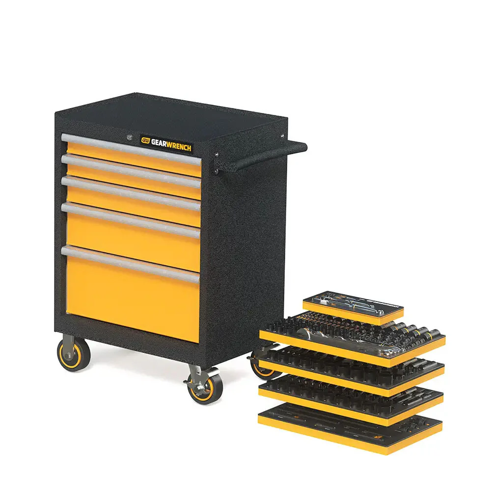 GearWrench MEGAMOD247 247 Piece MEGAMOD Mechanics Tool Set in Modular Foam Trays with Storage Unit - Moutools