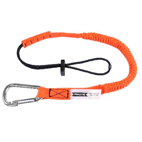 Proto JLAN15LBSSCAR Elastic Lanyard with Stainless Steel Carabiner - 15 lb. - Moutools
