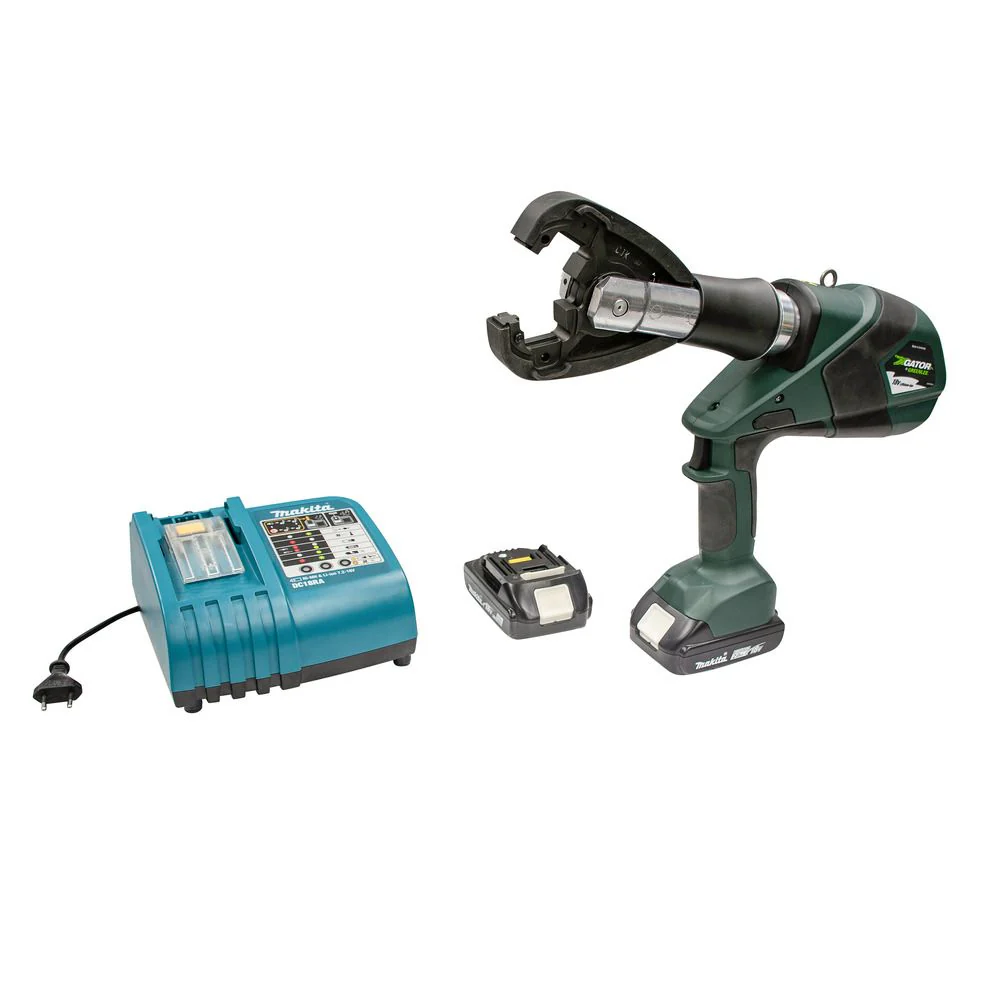 Greenlee EK425PLXK22 EK425 PLX 6 Ton, Kearney Profile Crimper, 2.0Ah Battery, 230V Charger - Moutools