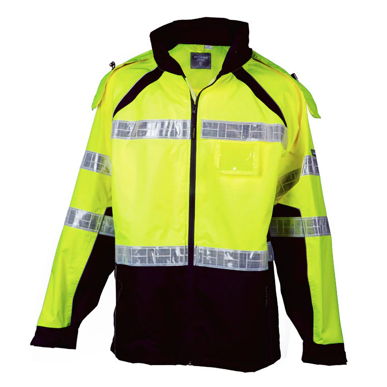 ML Kishigo RWJ112-2X/3X Brilliant Series Class 3 HiVis Rain Jacket, Lime, 2XL/3XL - Moutools