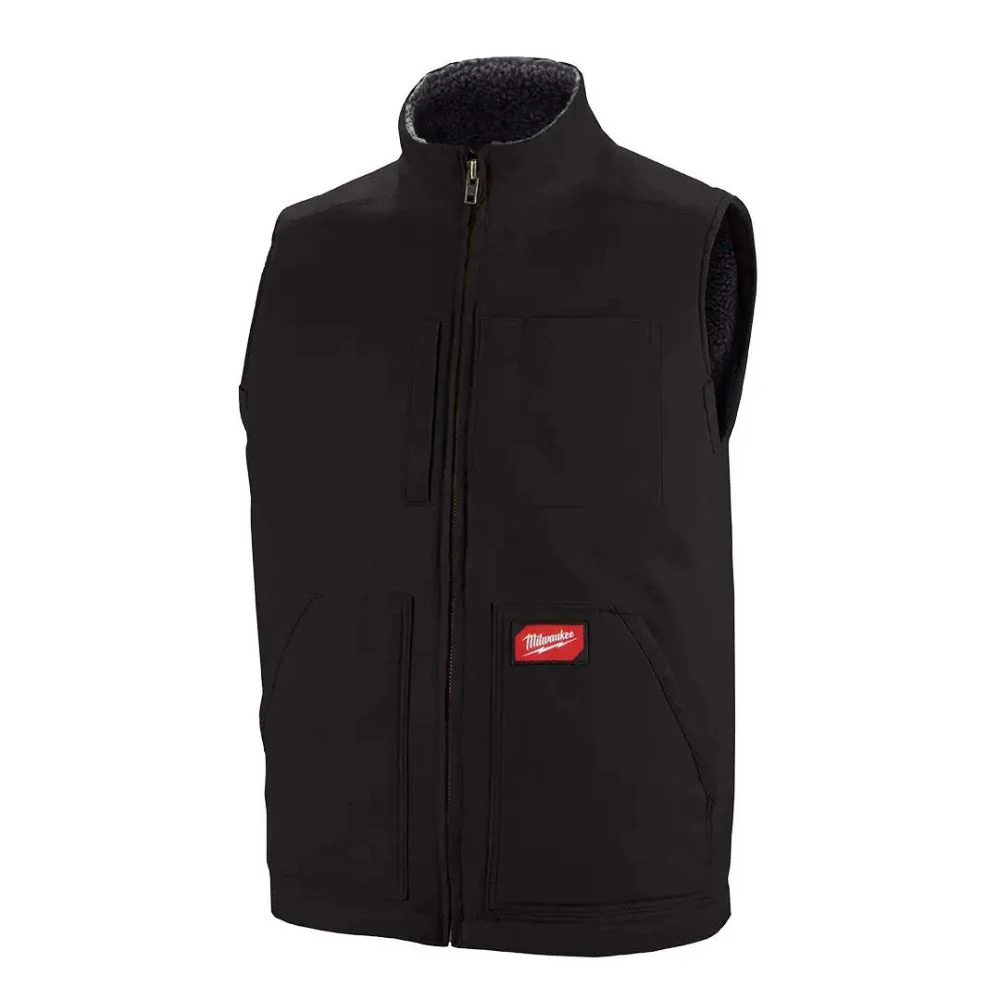 Milwaukee 801B-L Heavy Duty Sherpa-Lined Vest - Black L - Moutools