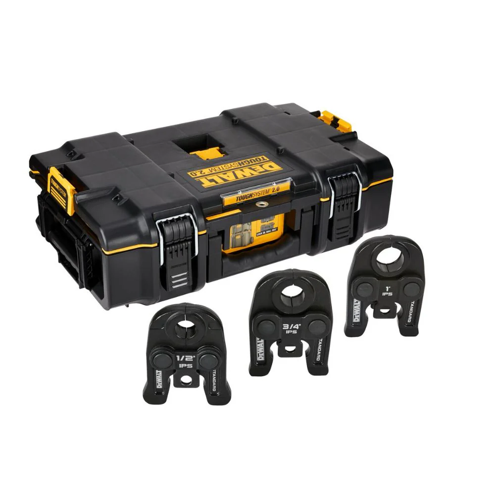 DEWALT DCE202K 1/2 in. to 1 in. Standard IPS Press Jaws Kit - Moutools