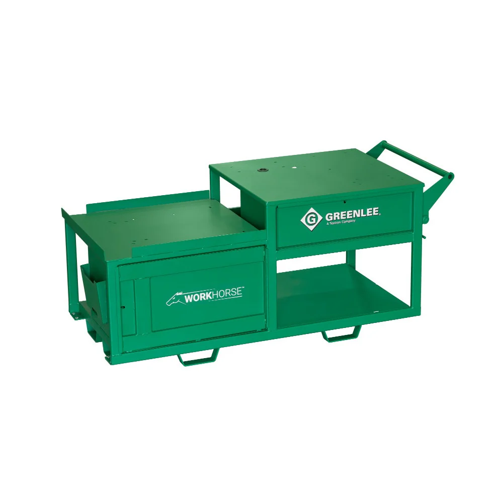Greenlee WK100-B Workhorse All-In-One Bending and Threading Workstation, Bare Cart Only - Moutools
