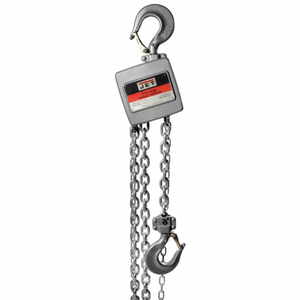 Jet JT9-133121 AL100-150-10 1-1/2 Ton Hand Chain Hoist with 10' of Lift - Moutools