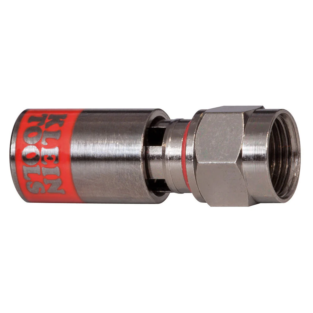 Klein Tools VDV812-615 Universal F Compression Connectors RG59 10-Pack - Moutools
