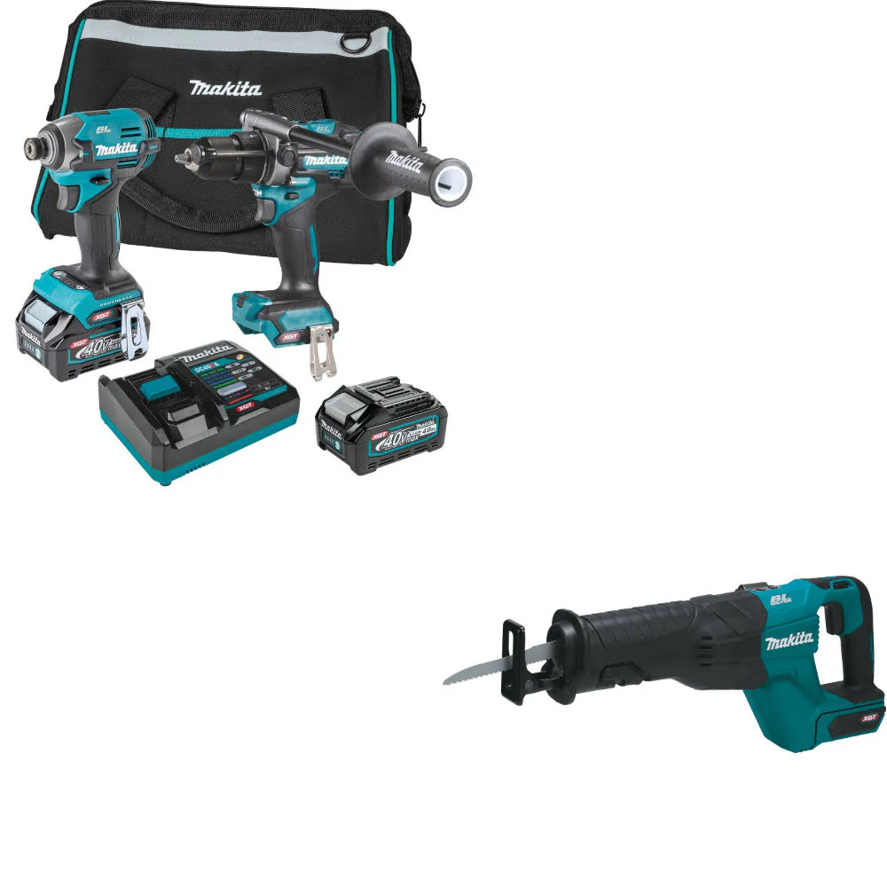 Makita GT201M1D1 40V max XGT 2Pc. Combo Kit W/ FREE GRJ01Z 40V max XGT Recip Saw - Moutools