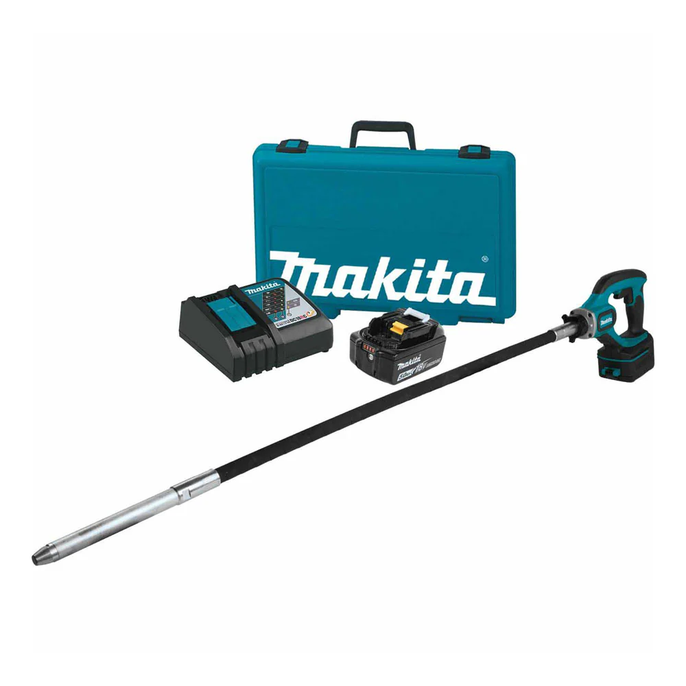 Makita XRV01T 18V LXT Cordless 4' Concrete Vibrator Kit 5.0Ah - Moutools