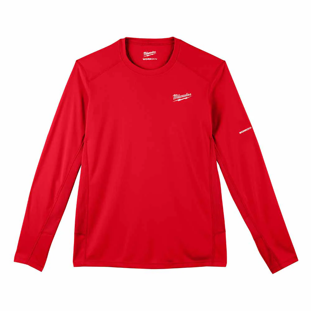 Milwaukee 415R WORKSKIN Lightweight Performance Shirt - Long Sleeve - Red - Moutools