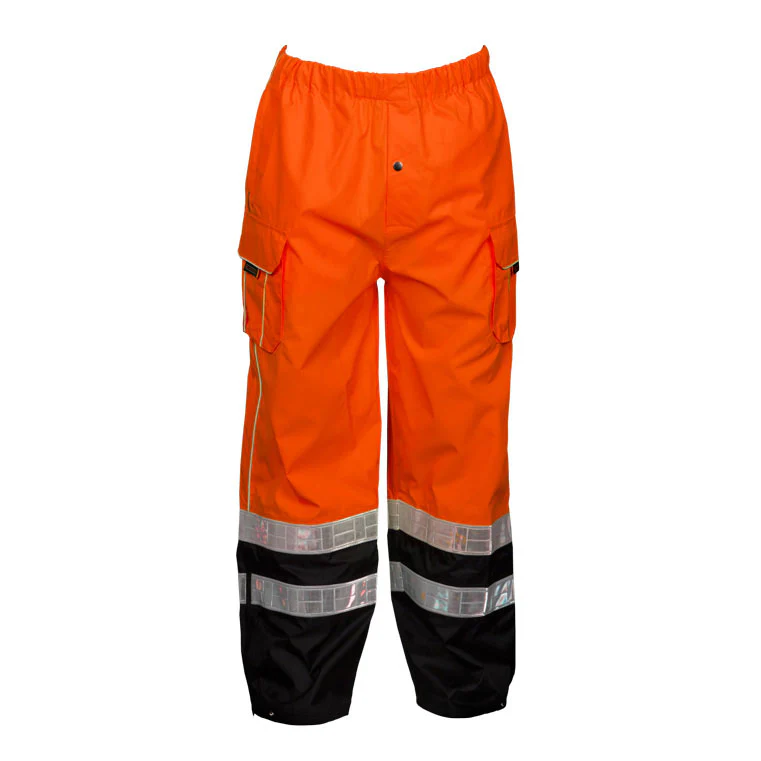 ML Kishigo RWP107-2X/3X Black Series Class E HiVis Rain Pants, Orange, 2XL/3XL - Moutools