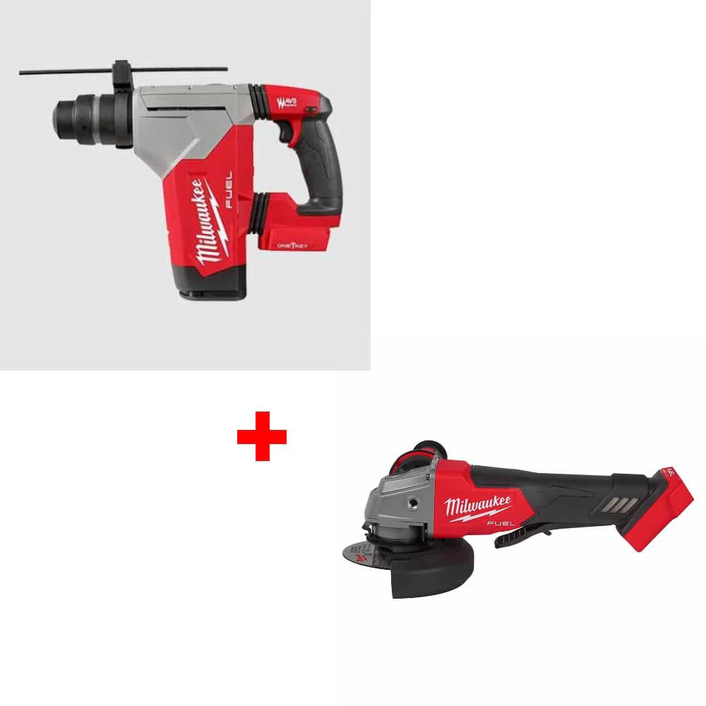 Milwaukee 2915-20 M18 FUEL Rotary Hammer, Bare w/ FREE 2880-20 M18 Grinder - Moutools