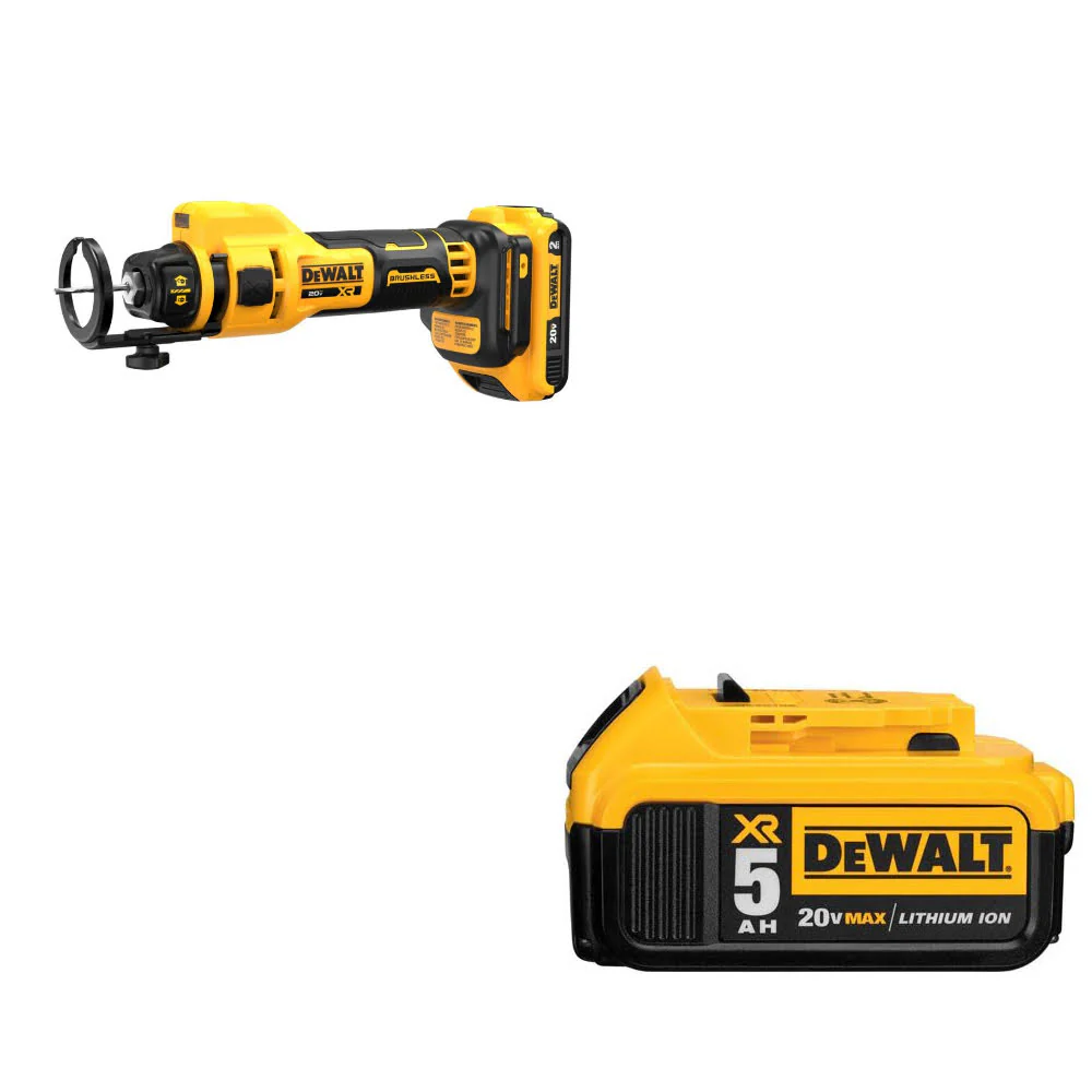 DeWalt DCE555D2 20V MAX* Cut-Out Tool Kit W/ FREE DCB205 20V MAX Battery Pack - Moutools
