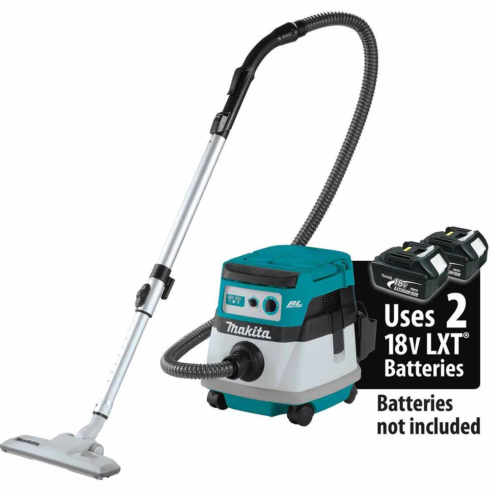 Makita XCV20Z 36V (18V X2) LXT Brushless 2.1 Gallon Wet/Dry Dust Extractor/Vacuum, Tool Only - Moutools