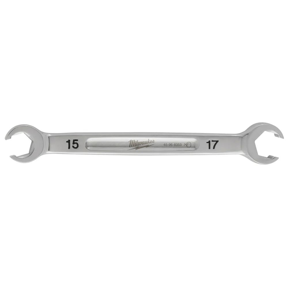 Milwaukee 45-96-8353 15mm X 17mm Double End Flare Nut Wrench - Moutools