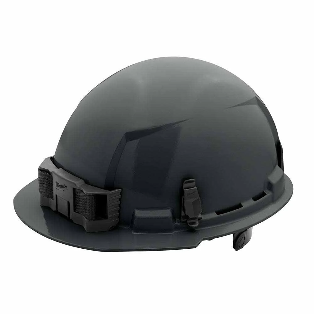 Milwaukee 48-73-1134 Gray Front Brim Hard Hat with 6PT Ratcheting Suspension – Type 1 Class E - Moutools