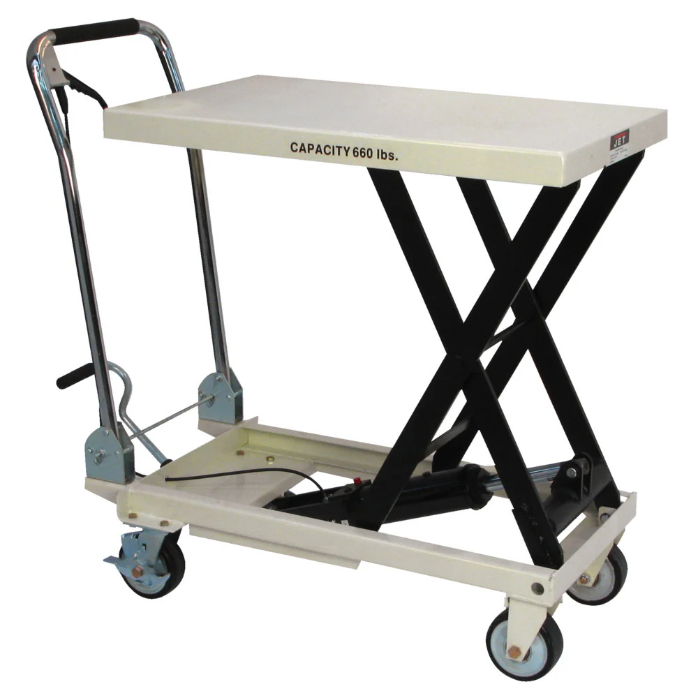 Jet JT9-140777 SLT-660F, Scissor Lift Table With Folding Handle - Moutools