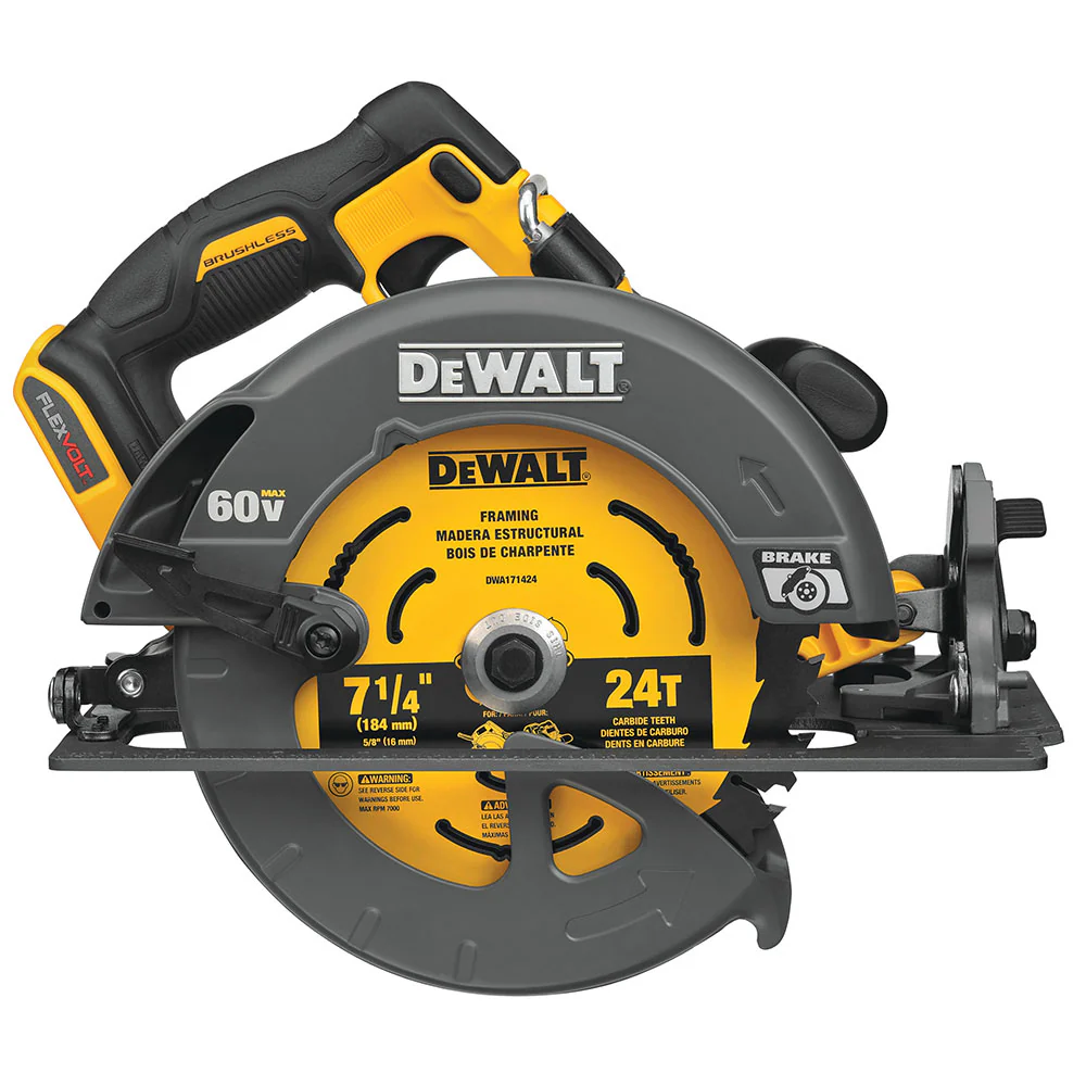 DeWalt DCS578B 60V Max 7-1/4 Brushless Circ Saw Bare - Moutools