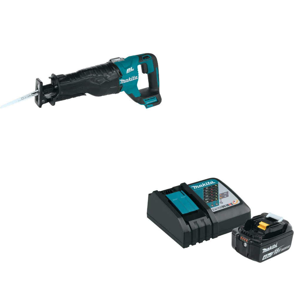 Makita XRJ05Z 18V LXT Recip Saw, Bare W/ FREE BL1840BDC1 18V LXT Starter Pack - Moutools