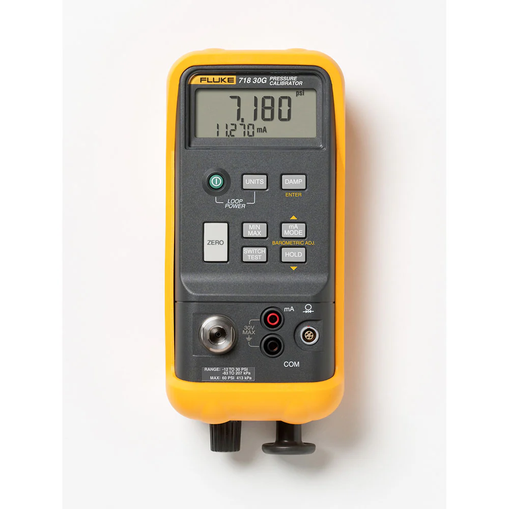 Fluke 718 30G Pressure Calibrator, -12 to 30 psi, .025% Accuracy - Moutools