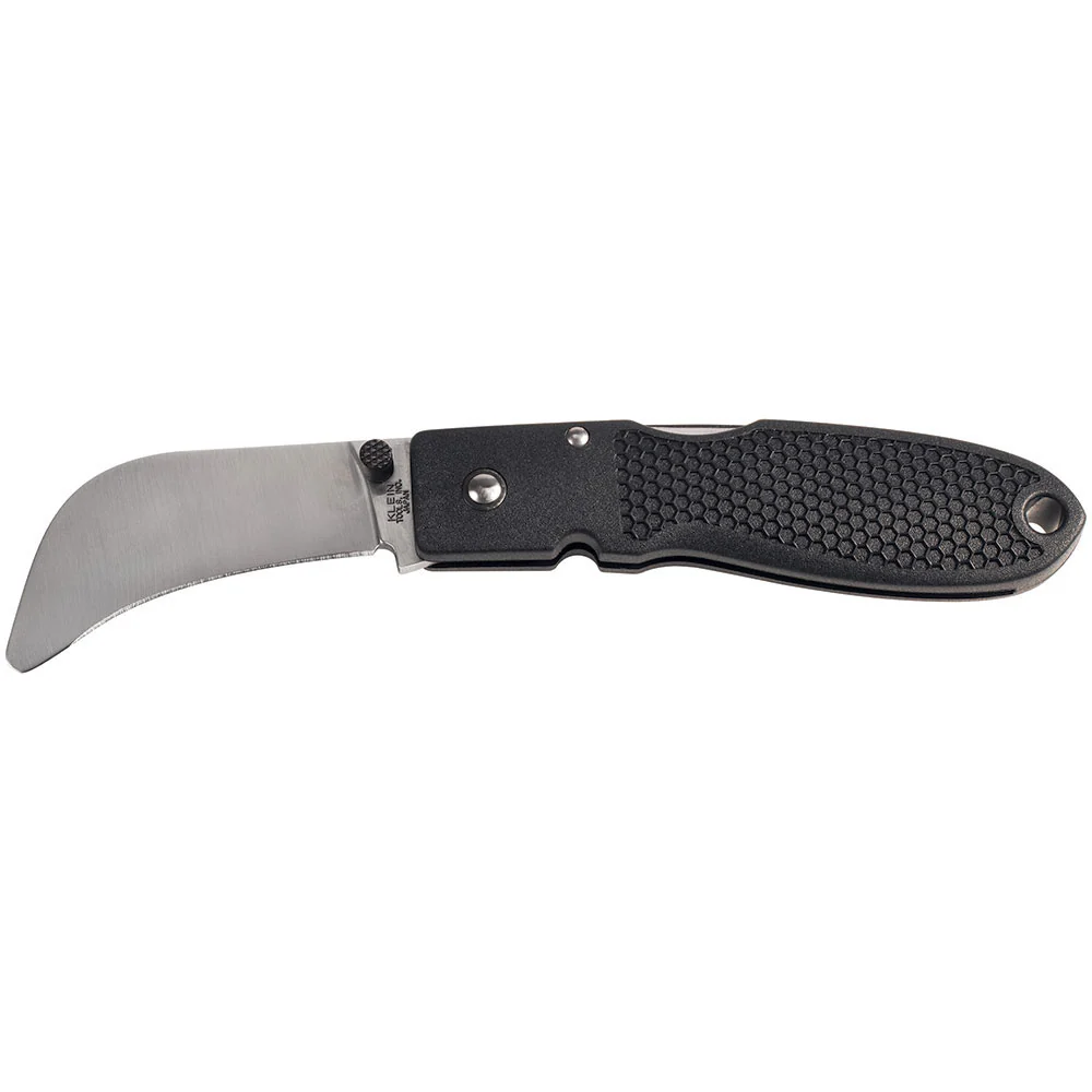 Klein 44005RC Hawkbill Lockback Round Tip Knife with Clip - Moutools