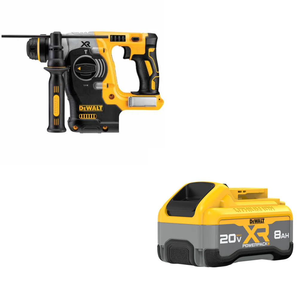 DeWalt DCH273B 20V MAX Rotary Hammer W/ FREE DCB2108 20V MAX POWERPACK Battery - Moutools