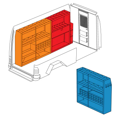 Weather Guard 600-3044 Electrician Sprinter Van Package - Moutools