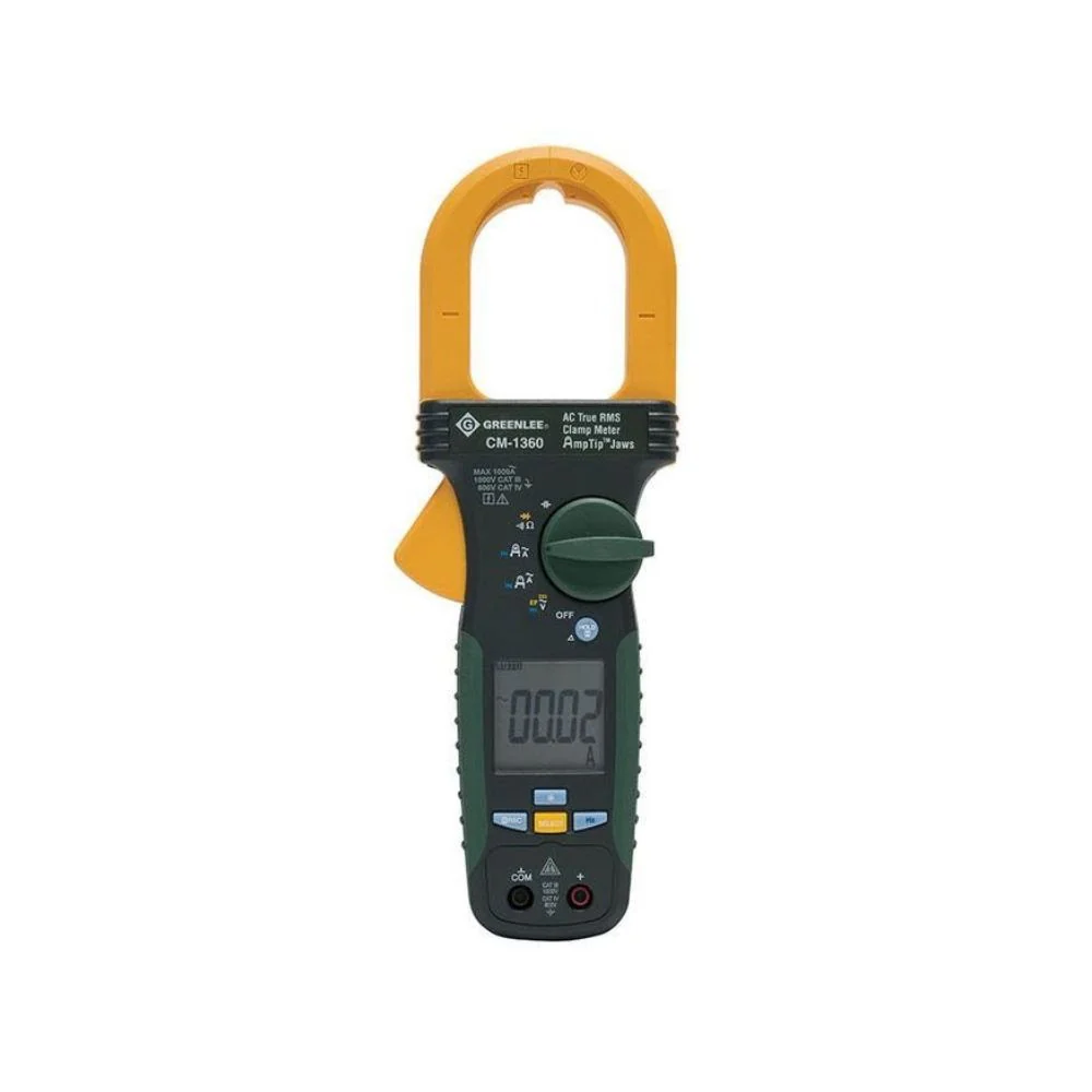 Greenlee CM-1360-C 1000 Amp AC True RMS Calibrated Clamp Meter - Moutools