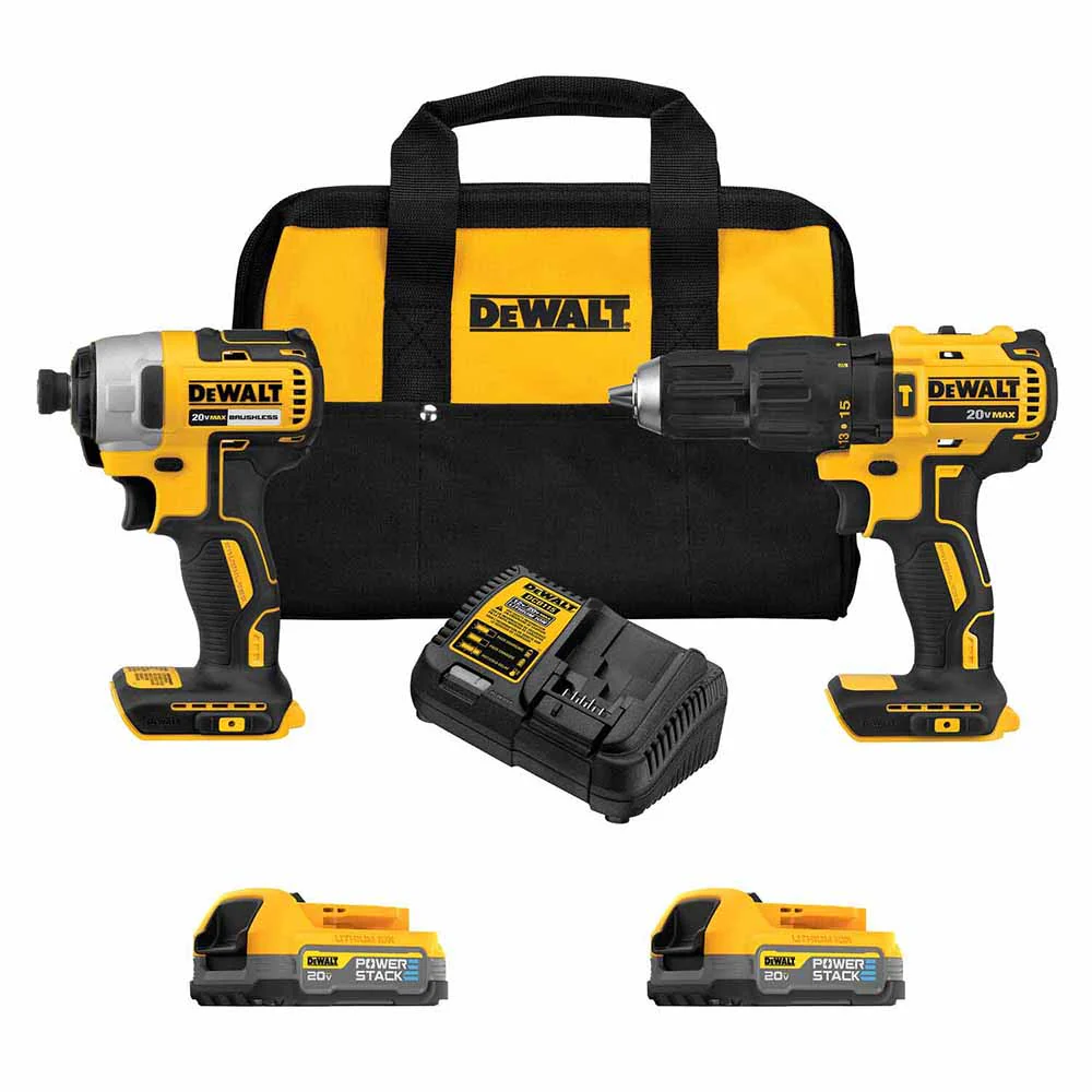 DeWalt DCK274E2 20V MAX PowerStack 2-Tool Combo Kit - Moutools
