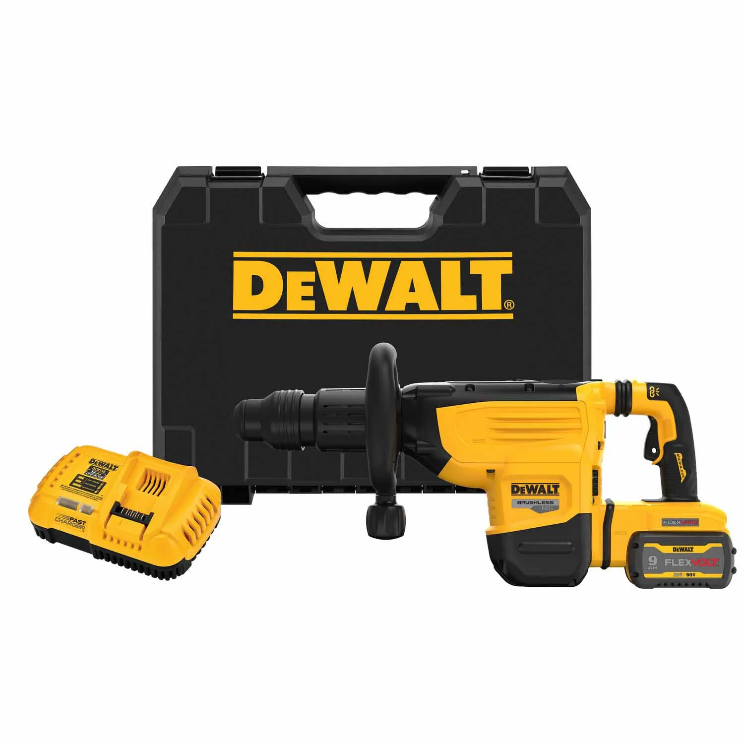 DeWalt DCH892X1 60V MAX 22 lb. Cordless SDS MAX Chipping Hammer Kit - Moutools