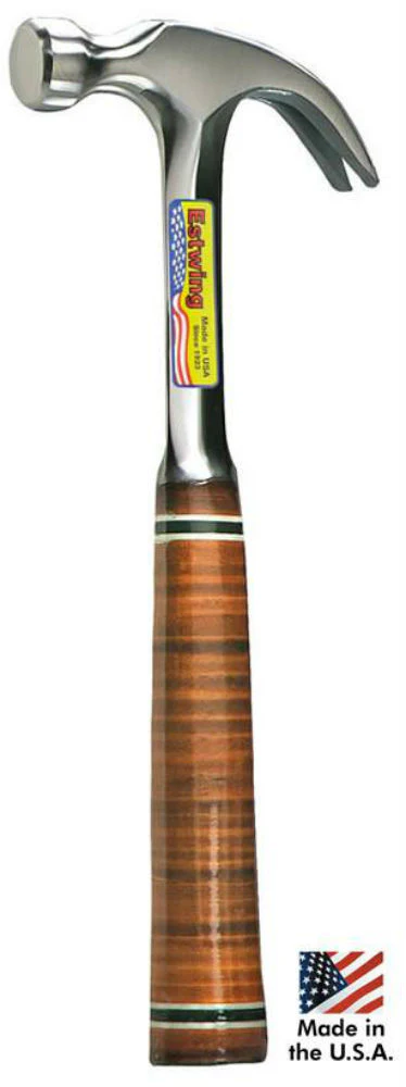 EstWing E20C 20 oz Curve claw hammer with leather grip - Moutools