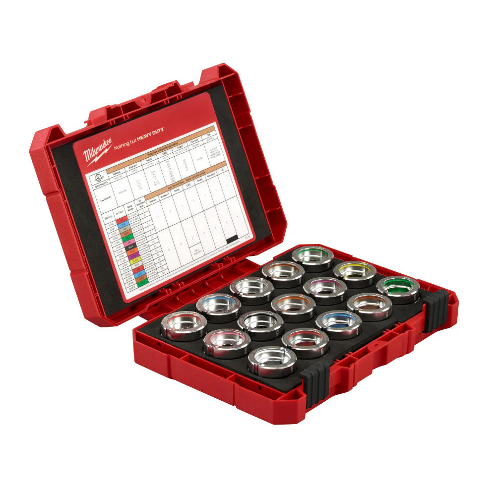 Milwaukee 49-16-KITC #8 - 600 MCM Copper U Style Die Kit - Moutools