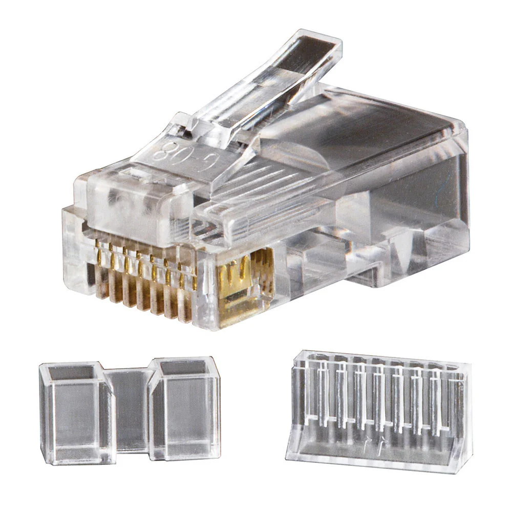 Klein VDV826-603 Modular Data Plugs RJ45 CAT6, 25-Pack - Moutools