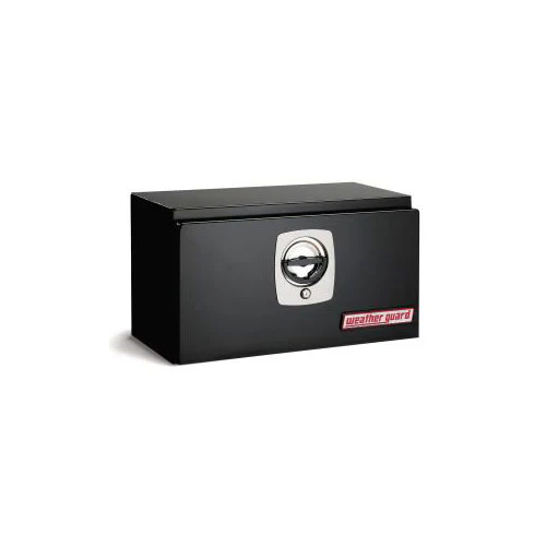 WeatherGuard 525-5-02 Gloss Black Steel Underbed Box, Steel, Compact, 2.3 Cu. Ft. - Moutools