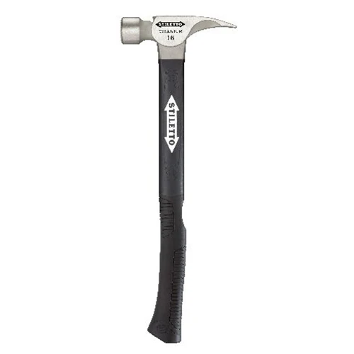 Stiletto TI16MCF 16 oz Milled Hammer Curved With Fiberglass Handle - Moutools