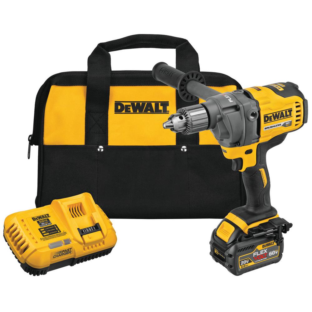 DeWalt DCD130T1 60V Mixer/Drill W/ E-Clutch Sys Kit - Moutools