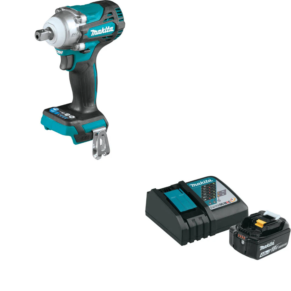 Makita XWT15XVZ 18V LXT Impact Wrench W/ FREE BL1840BDC1 18V LXT Starter Pack - Moutools