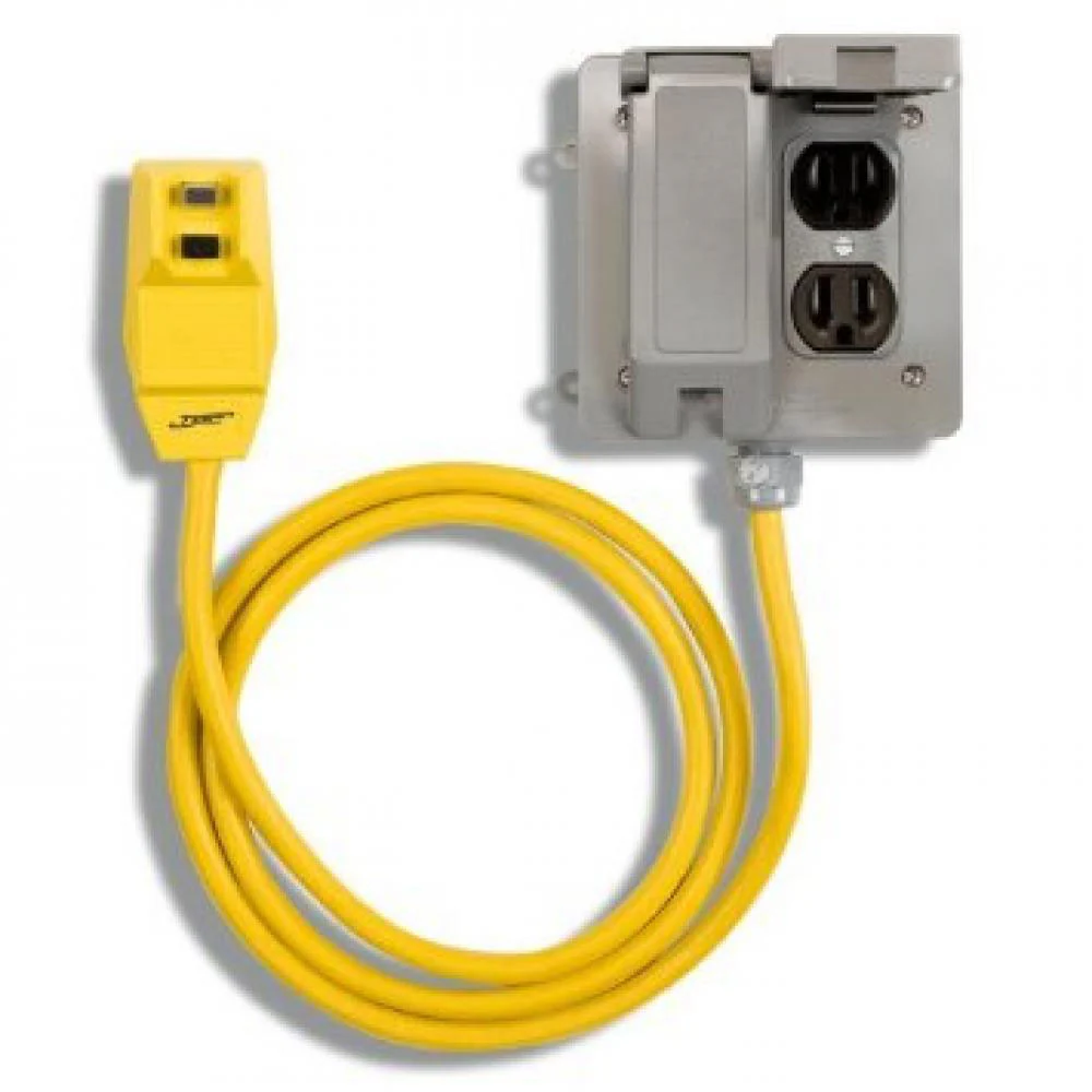 Southwire 14880003-3 4 - Outlet Gfci Right Angle Outlet Box W/ 6' 12/3 Cord - Moutools