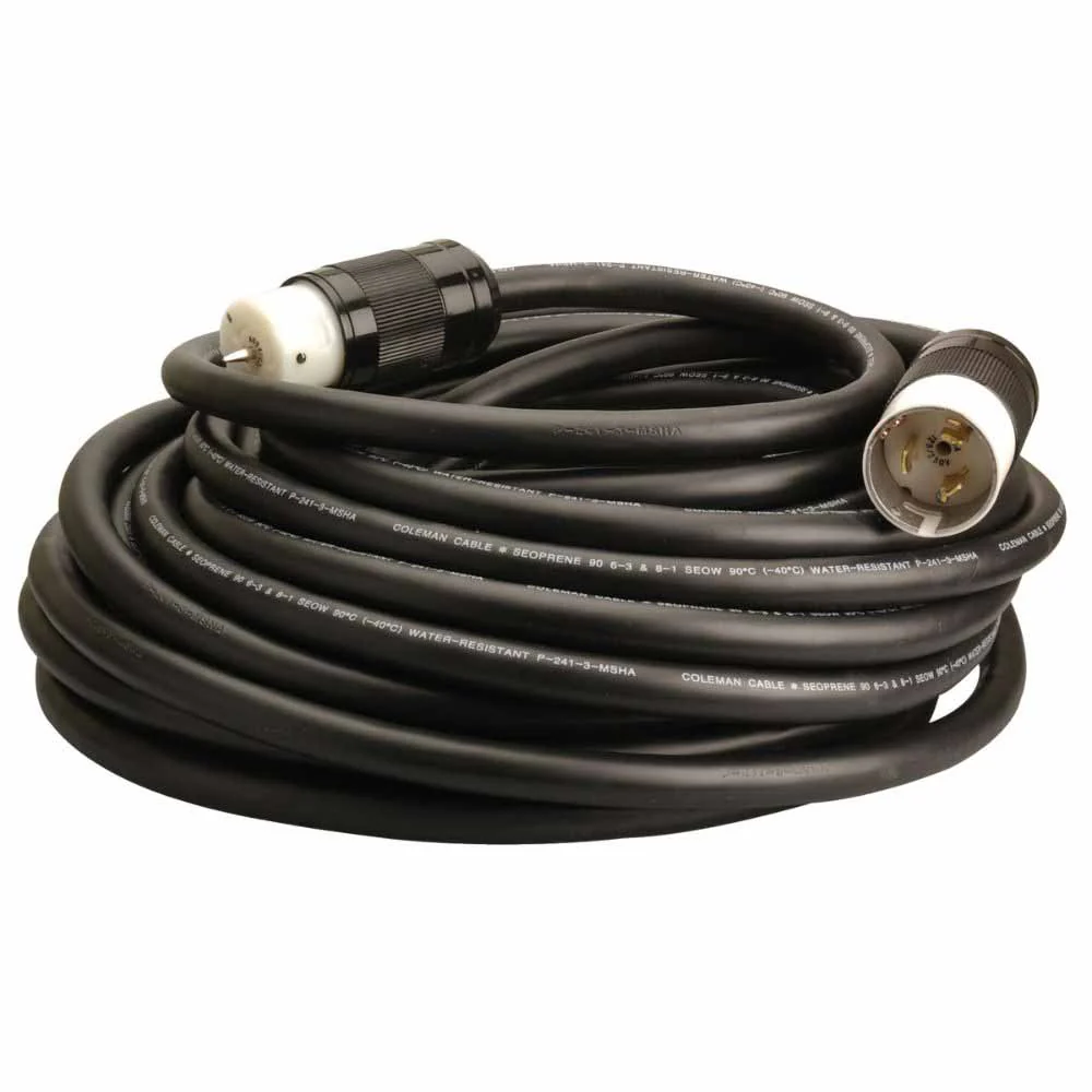 Southwire 19370008 6/3 & 8/1 25' SEOW Power Distribution Extension Cord - Moutools