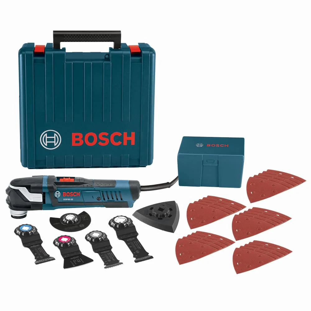 Bosch GOP40-30C StarlockPlus Oscillating Multi-Tool Kit, Snap-In Accessories - Moutools