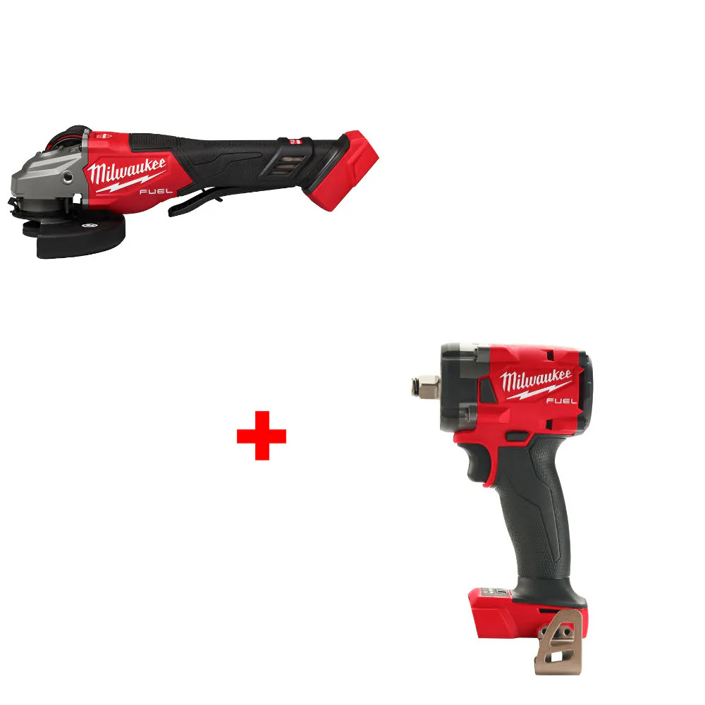 Milwaukee 3670-22 M18 FUEL Grinder Kit W/ FREE 2855-20 M18 FUEL Impact Wrench - Moutools