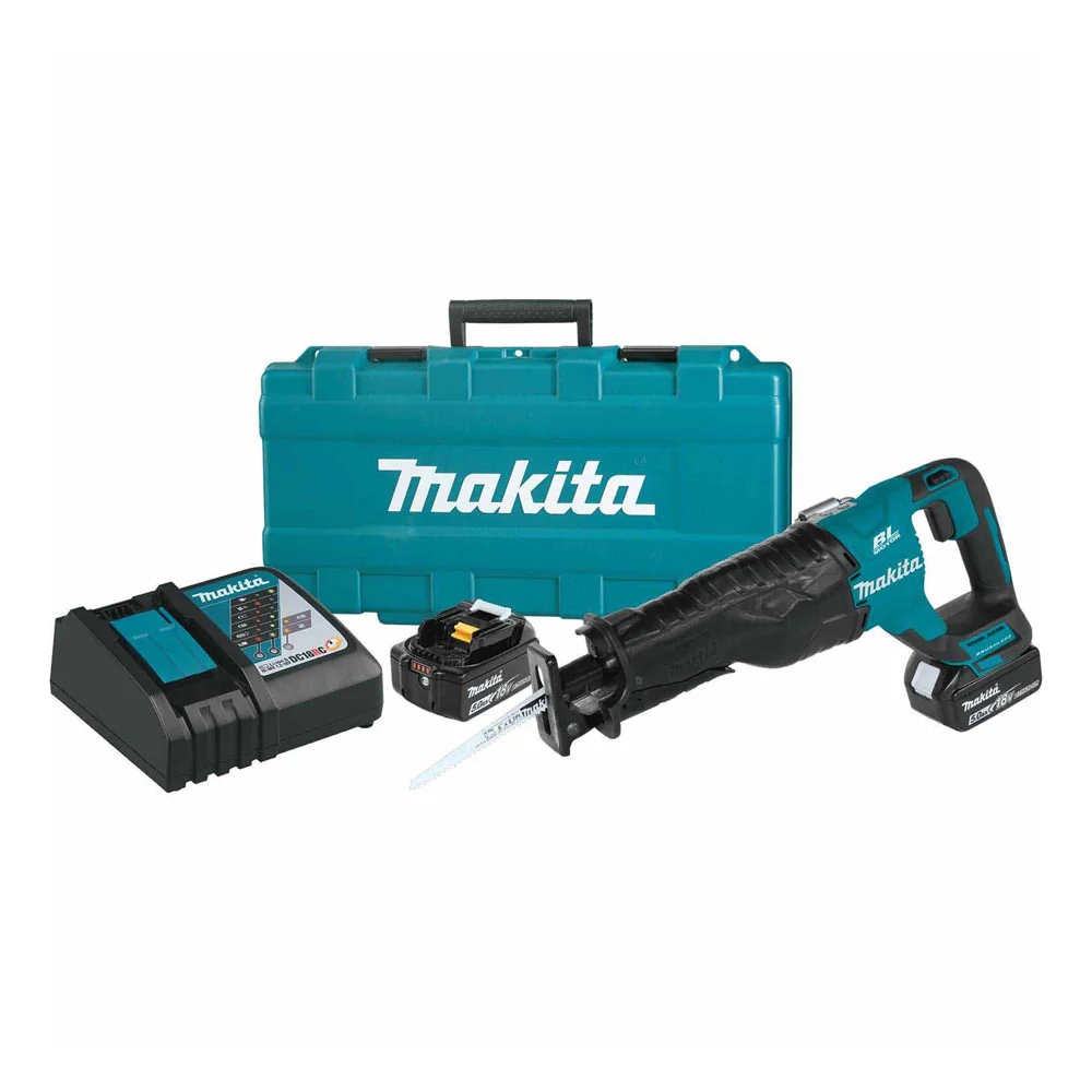 Makita XRJ05T 18V LXT Brushless Cordless Reciprocating Saw Kit 5.0Ah - Moutools