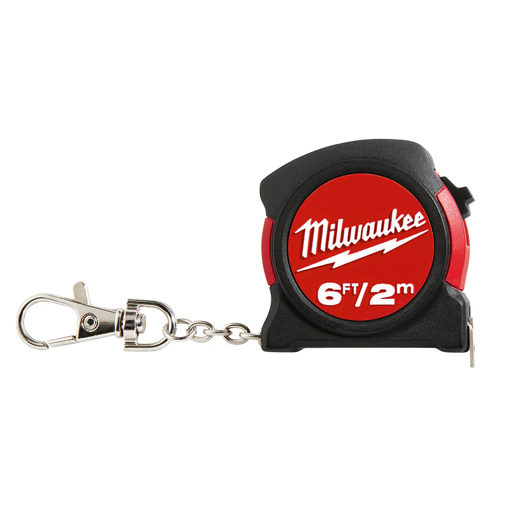 Milwaukee 48-22-5506 6ft / 2M KEYCHAIN TAPE MEASURE (Bulk) - Moutools