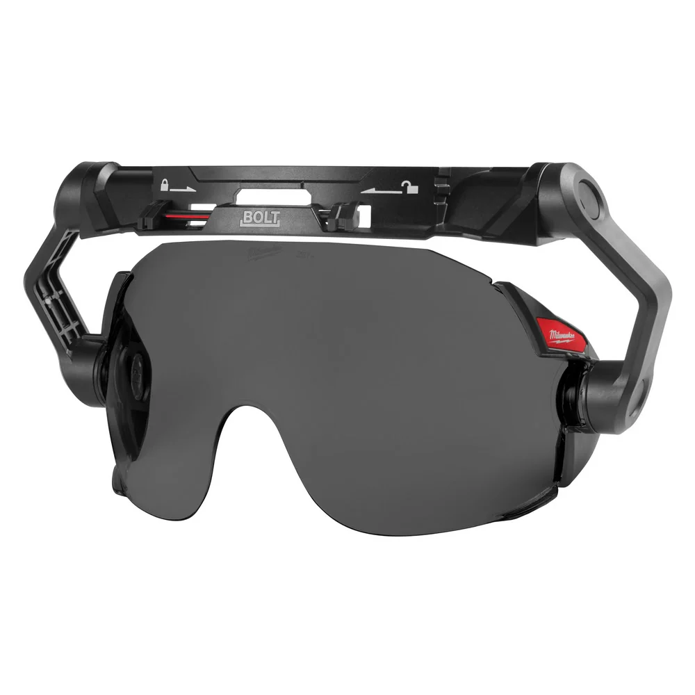 Milwaukee 48-73-1415 BOLT Eye Visor - Tinted Dual Coat Lens (Compatible with Milwaukee Safety Helmets & Hard Hats) - Moutools