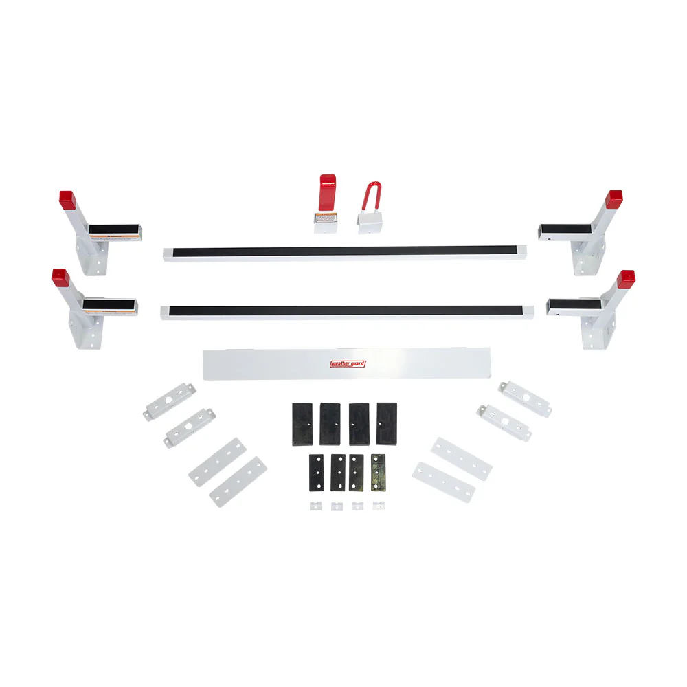 WeatherGuard 20501-3-01 Steel Van Rack, 2 Bar, Ford, MB, Nissan, RAM, Sprinter - Moutools
