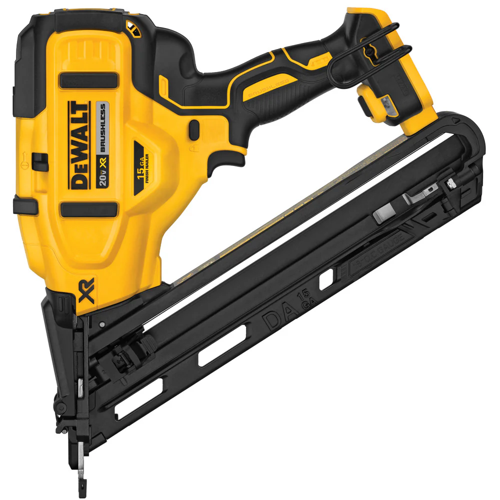 DeWalt DCN650B 20V MAX XR 15 GA Angled Finish Nailer - Tool Only - Moutools