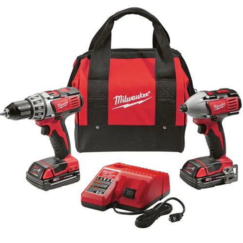 Milwaukee 2691-22 M18 Li-Ion 18V Compact Drill & Impact Driver Kit - Moutools