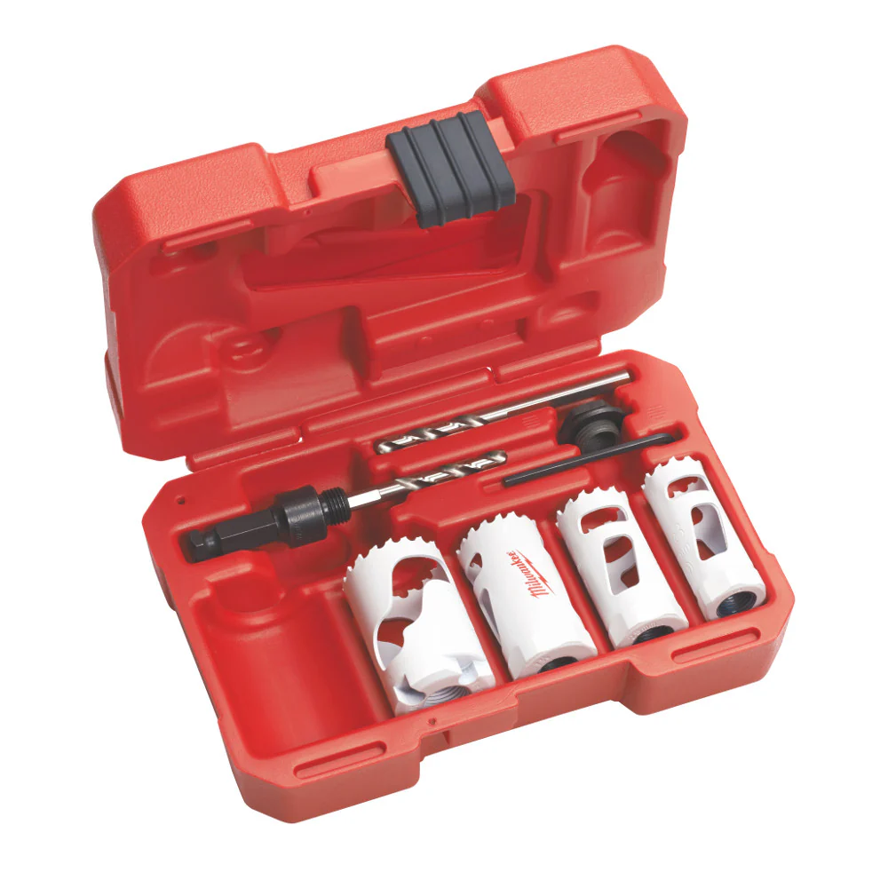 Milwaukee 49-22-4088 Electrician's Compact Hole Dozer™ Bi-Metal Hole Saw Kit (7 Piece) - Moutools