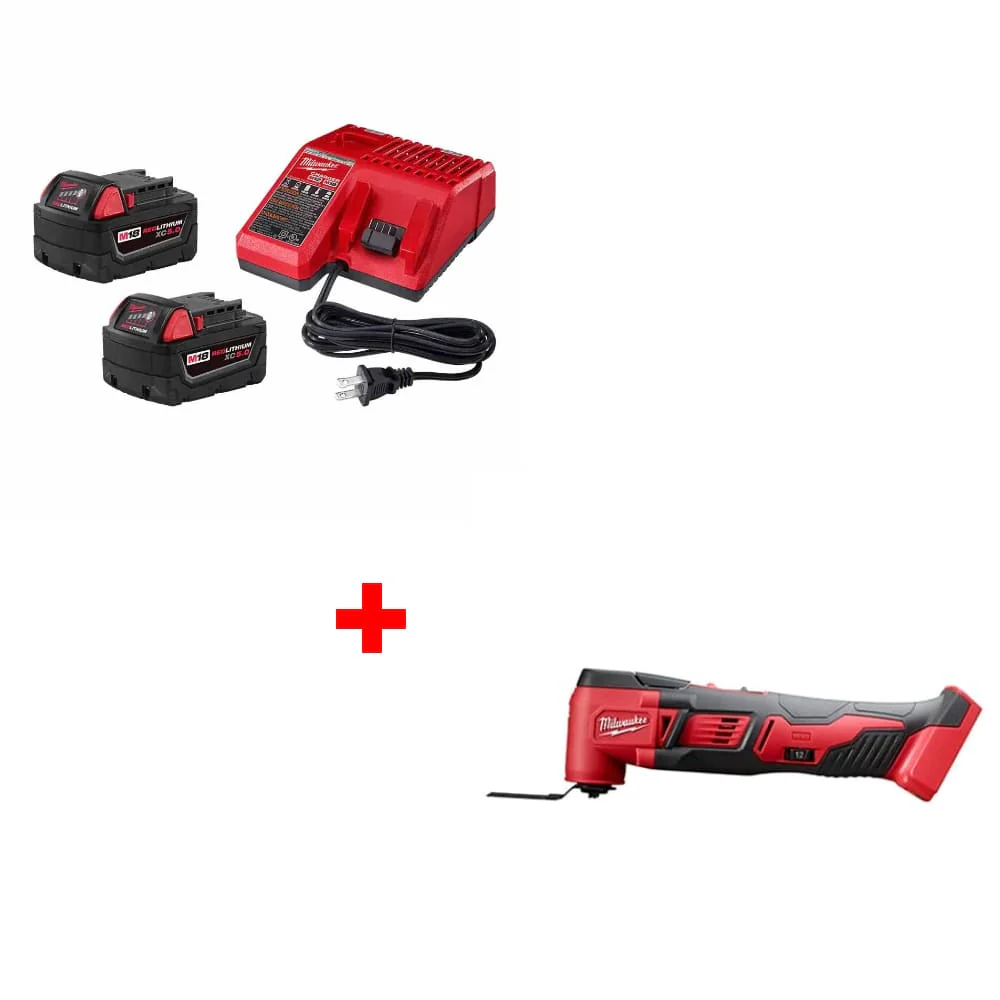 Milwaukee 48-59-1852B M18 18V Starter Kit w/ FREE 2626-20 M18 Multi-Tool, Bare - Moutools