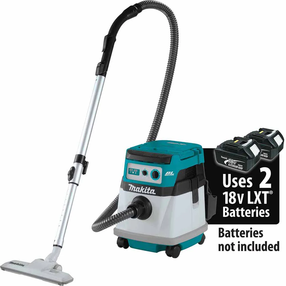 Makita XCV23Z 36V (18V X2) LXT Brushless 4 Gallon Wet/Dry Dust Extractor/Vacuum, Tool Only - Moutools