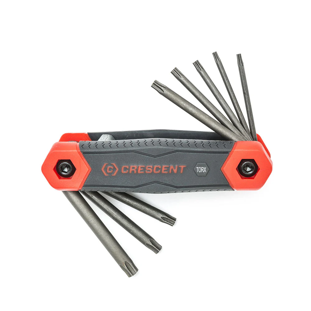 Crescent CHKFT8 8 Pc. Folding Torx® Dual Material Key Set - Moutools